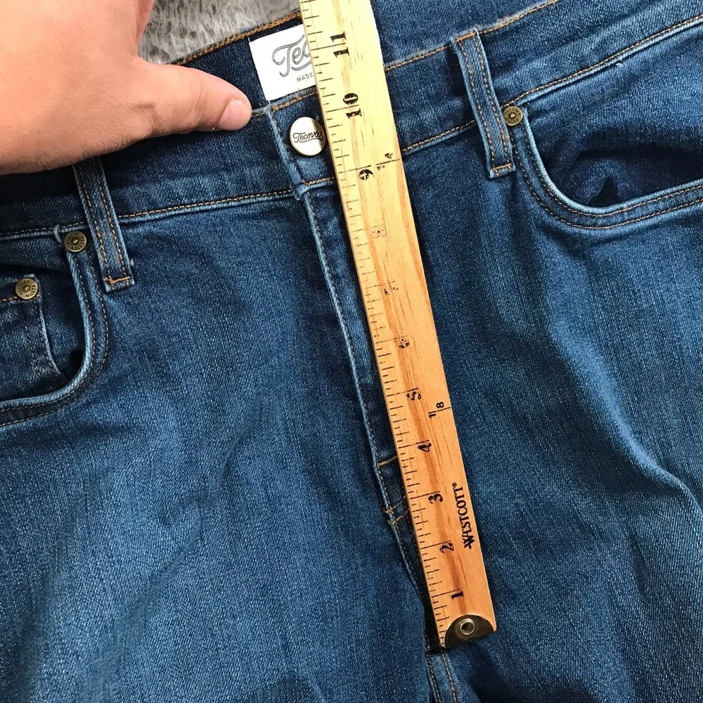 Tecovas Slim Jean Mens 34 (33x34) Medium Blue Handcrafted Western Cowboy Denim